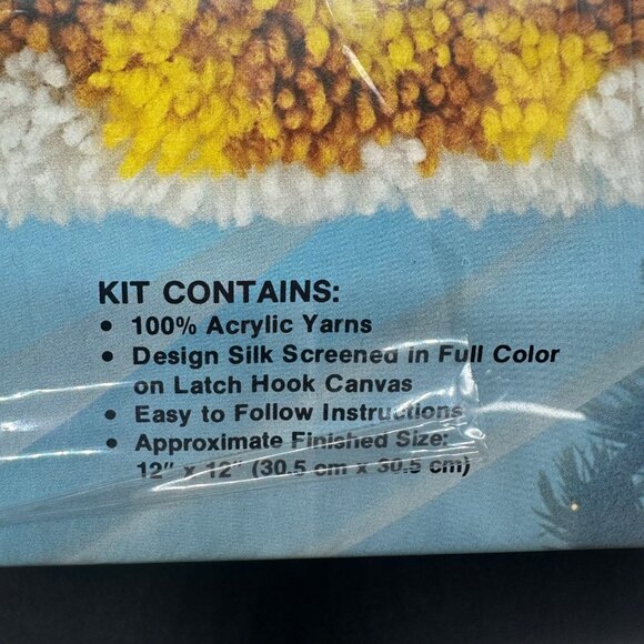 Vintage Latch Hook Kit Sew Simple Holiday Bells Christmas 1986 Craft Retro - Picture 5 of 11